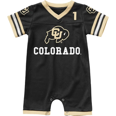 Newborn & Infant Colosseum Black Colorado Buffaloes Bumpo Football Logo Romper