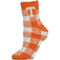 Women's ZooZatz Tennessee Volunteers Fuzzy Buffalo Checkered Ankle Socks