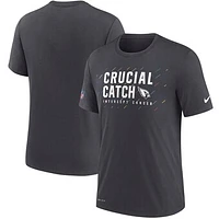 Men's Nike Charcoal Arizona Cardinals NFL Crucial Catch Performance T-Shirt