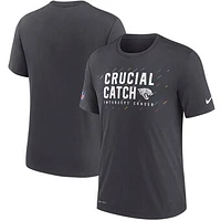 Men's Nike Charcoal Jacksonville Jaguars NFL Crucial Catch Performance T-Shirt