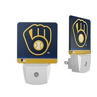Milwaukee Brewers Stripe Design Nightlight 2-Pack