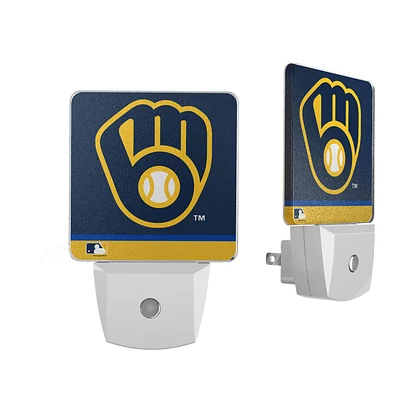 Milwaukee Brewers Stripe Design Nightlight 2-Pack