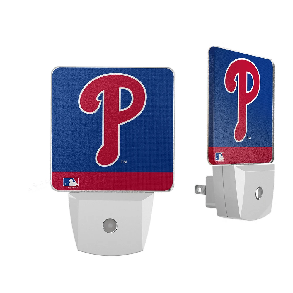 Philadelphia Phillies Stripe Design Nightlight 2-Pack