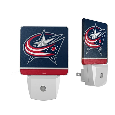 Columbus Blue Jackets Stripe Design Nightlight 2-Pack