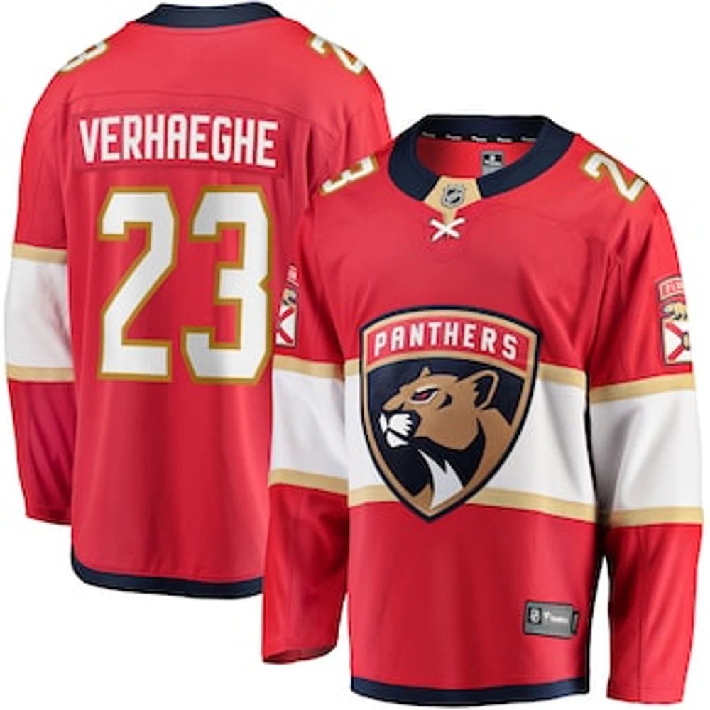 Men's Fanatics Carter Verhaeghe Red Florida Panthers Home Breakaway Jersey