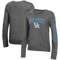 Women's Champion Heathered Charcoal Kentucky Wildcats University 2.0 Fleece Sweatshirt