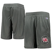 Youth Champion Charcoal South Carolina Gamecocks Classic Mesh Shorts