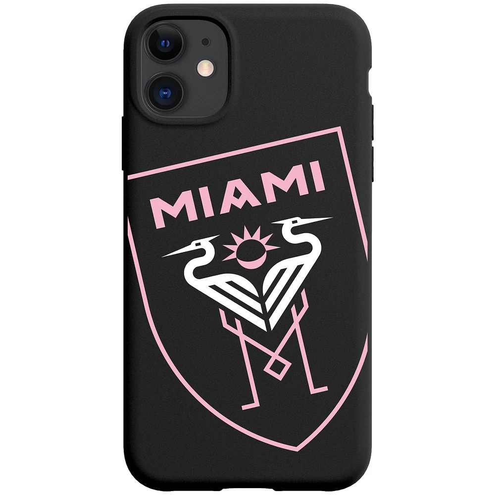 Black Inter Miami CF iPhone Tilted Shield Matte Case