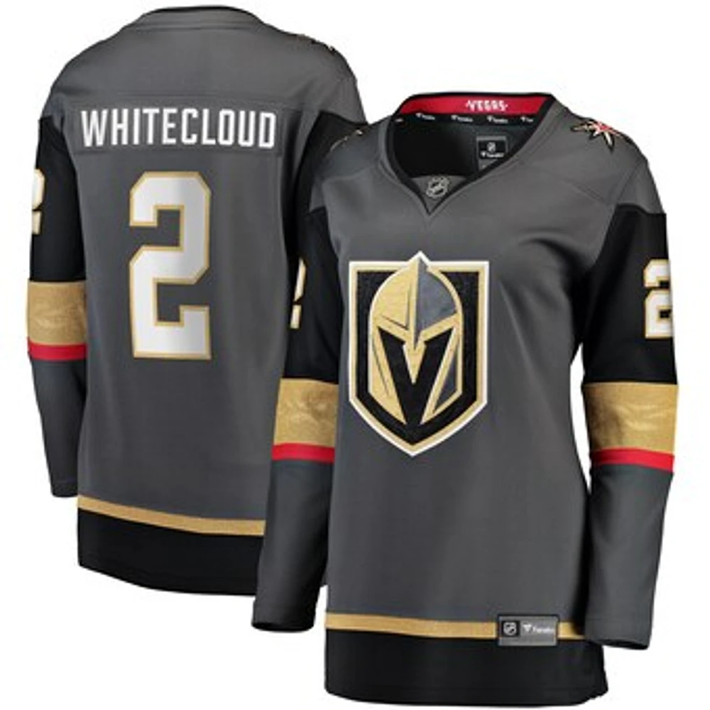 Women's Fanatics Zach Whitecloud Gray Vegas Golden Knights Alternate Breakaway Jersey