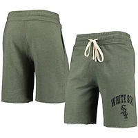 Men's Concepts Sport Heathered Olive Chicago White Sox Mainstream Tri-Blend Shorts