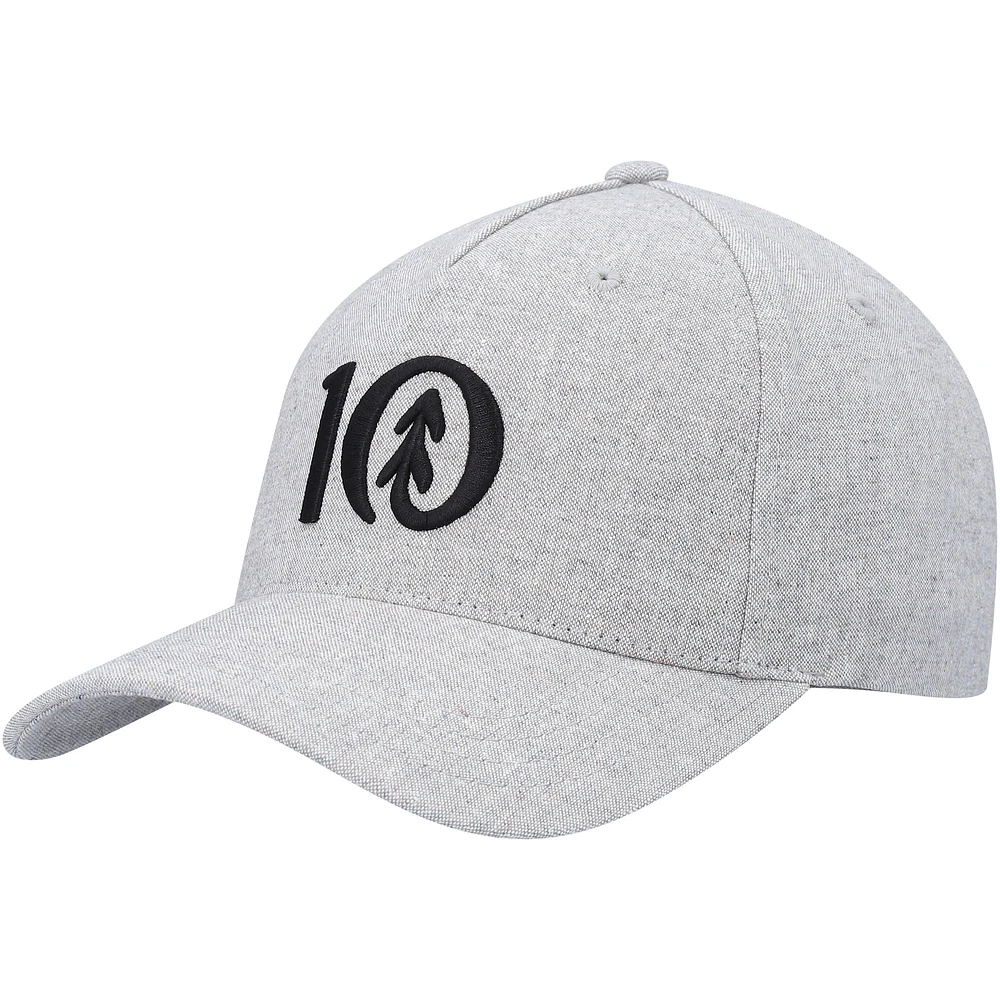 Men's tentree Heathered Gray Logo Altitude Snapback Hat