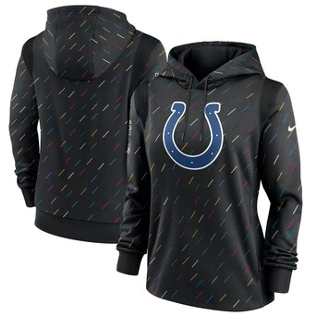 Women's Nike Anthracite Indianapolis Colts NFL Crucial Catch Therma Pullover Hoodie