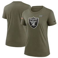 Women's Nike Olive Las Vegas Raiders Salute To Service T-Shirt