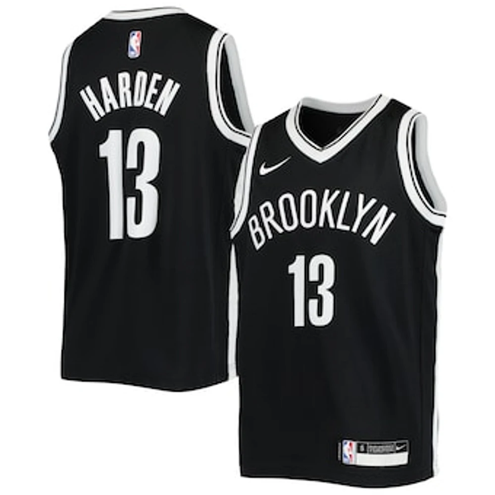 Youth Nike James Harden Black Brooklyn Nets Swingman Jersey - Icon Edition