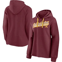 Women's Fanatics Maroon Minnesota Golden Gophers Script Raglan Pullover Hoodie