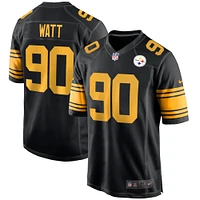 Men's Nike T.J. Watt Black Pittsburgh Steelers Alternate Game Player Jersey