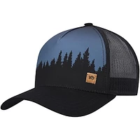 Men's tentree Black/Navy Juniper Altitude Trucker - Snapback Hat