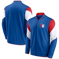 Men's Fanatics Royal Philadelphia 76ers Block Party League Best - Full-Zip Track Jacket