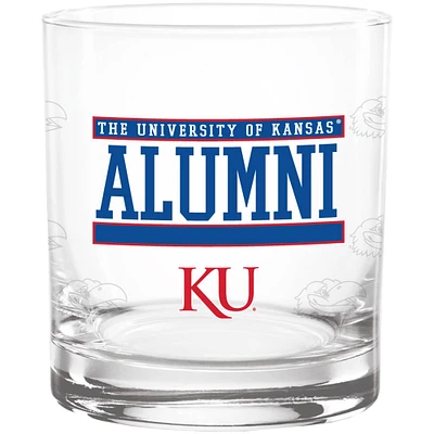 Kansas Jayhawks 14oz. Repeat Alumni Rocks Glass