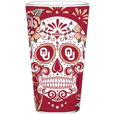 Oklahoma Sooners 16oz. Dia de los Muertos Pint Glass