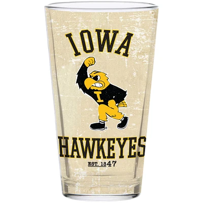 Iowa Hawkeyes 16oz. Retro Pint Glass