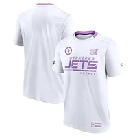 Men's Fanatics White Winnipeg Jets Hockey Fights Cancer Performance - T-Shirt