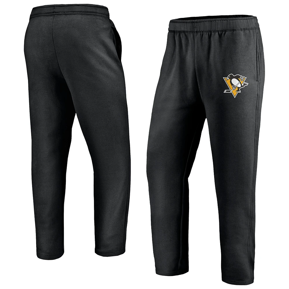 Men's Fanatics Black Pittsburgh Penguins Primary Logo Sweatpants