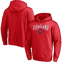 Men's Fanatics Red Cleveland Indians Big & Tall Cooperstown Collection Ultimate Champion Pullover Hoodie