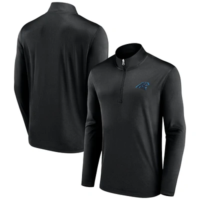 Men's Fanatics Black Carolina Panthers Underdog Quarter-Zip Jacket