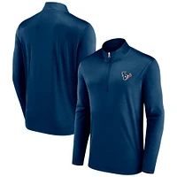 Men's Fanatics Navy Houston Texans Underdog Quarter-Zip Jacket