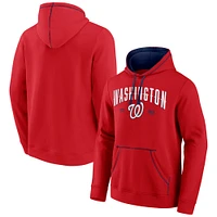 Men's Fanatics Red/Navy Washington Nationals Ultimate Champion Logo Pullover Hoodie