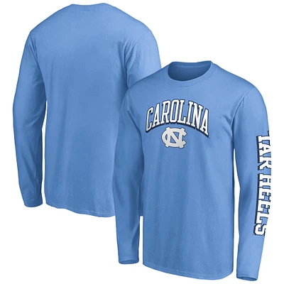 Men's Fanatics Carolina Blue North Carolina Tar Heels Broken Rules Long Sleeve T-Shirt