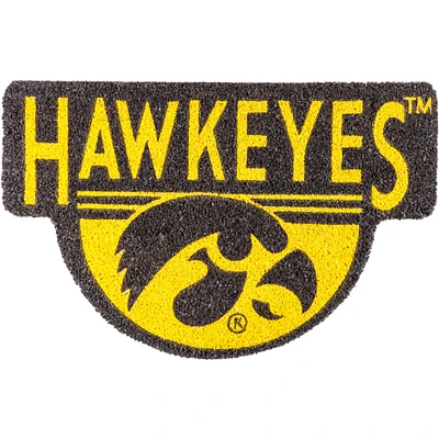 Iowa Hawkeyes Shaped Coir Doormat