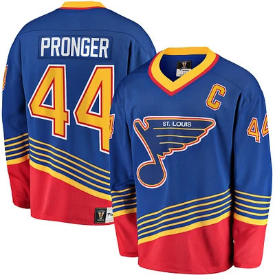 Men's Fanatics Chris Pronger Blue St. Louis Blues Breakaway Retired Player Jersey