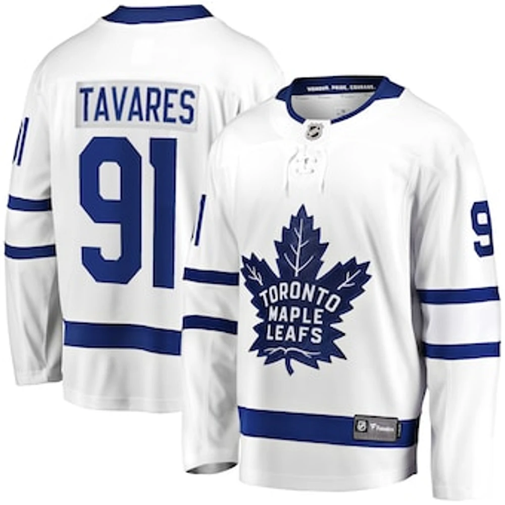 Men's Fanatics John Tavares White Toronto Maple Leafs Away Premier Breakaway Player - Jersey