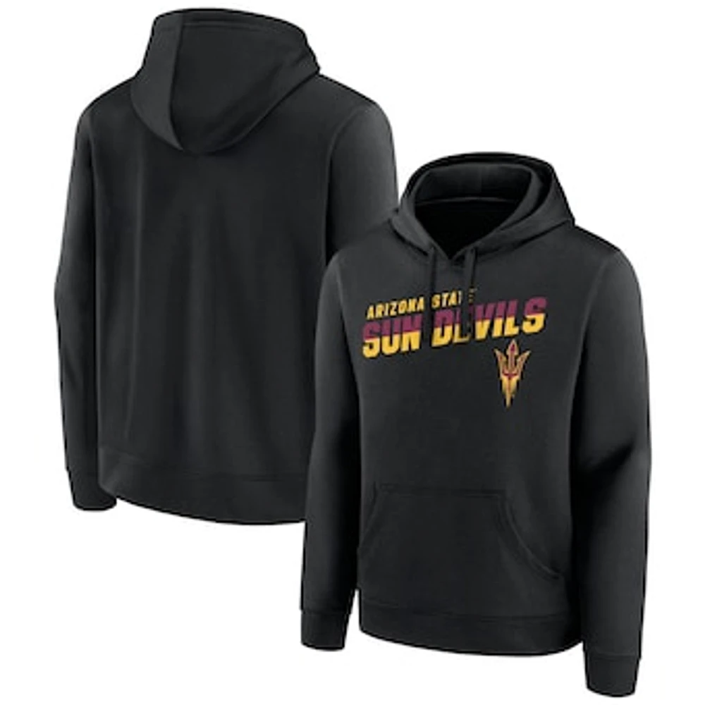 Men's Fanatics Black Arizona State Sun Devils Quick Slant Pullover Hoodie