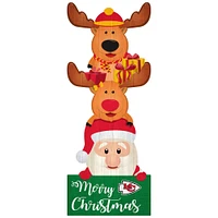 Kansas City Chiefs 31'' Santa Stack Leaner