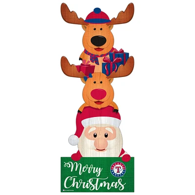 Texas Rangers 31'' Santa Stack Leaner