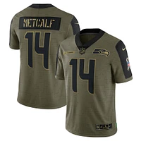 Men's Nike DK Metcalf Olive Seattle Seahawks Salute To Service Limited Player Jersey