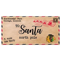 Chicago Blackhawks 6'' x 12'' Letter to Santa Sign