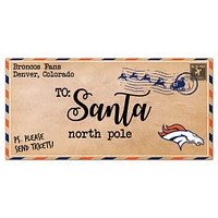 Denver Broncos 6'' x 12'' Letter to Santa Sign