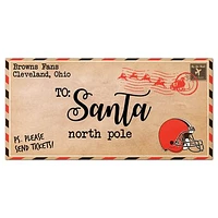 Cleveland Browns 6'' x 12'' Letter to Santa Sign