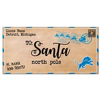 Detroit Lions 6'' x 12'' Letter to Santa Sign