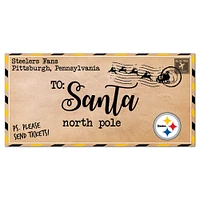 Pittsburgh Steelers 6'' x 12'' Letter to Santa Sign