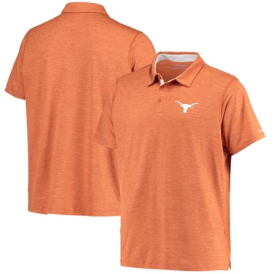 Men's Columbia Texas Orange Texas Longhorns Tech Trail Omni-Shade Polo