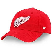 Men's Fanatics Red Detroit Red Wings Core Primary Logo Adjustable Hat