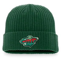 Men's Fanatics Kelly Green Minnesota Wild Core Primary Logo Cuffed Knit Hat