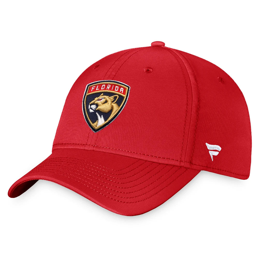 Men's Fanatics Red Florida Panthers Core Primary Logo Flex Hat