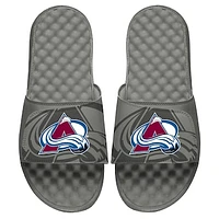 Youth ISlide Gray Colorado Avalanche OT Slide Sandals