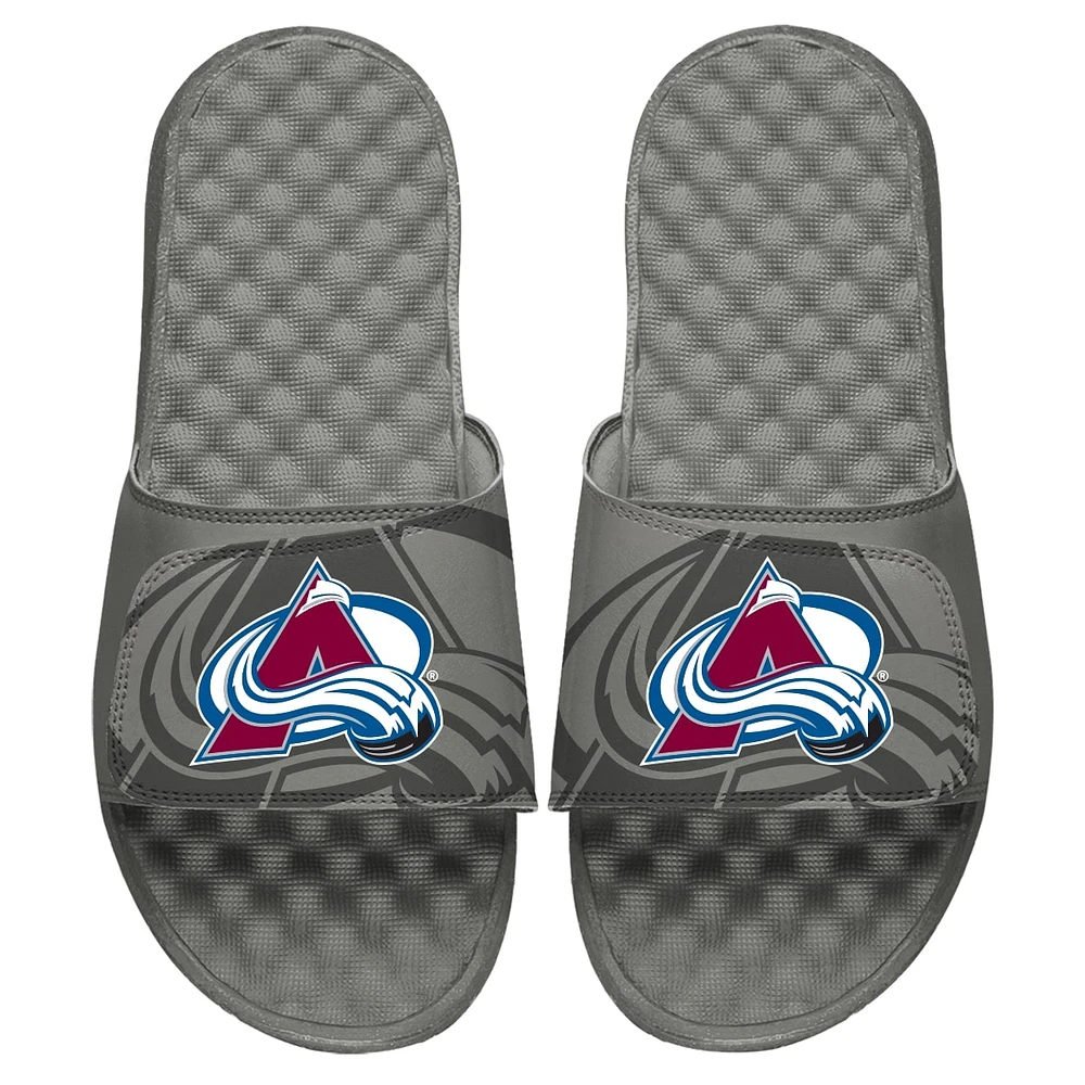 Youth ISlide Gray Colorado Avalanche OT Slide Sandals